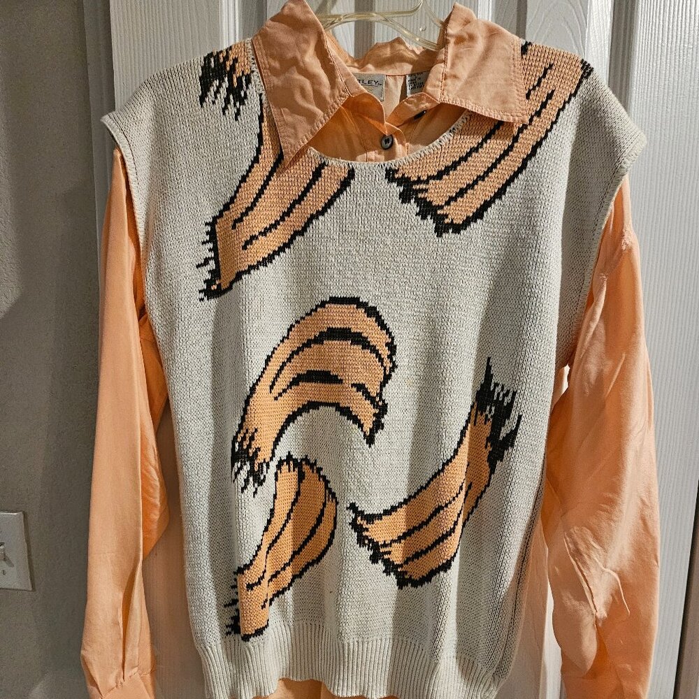 Vintage Sweater Silk Set